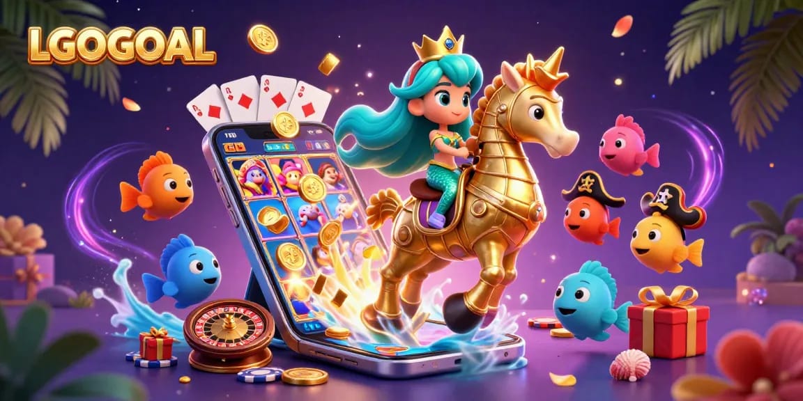 Engage with immersive LGOGOAL gaming action featuring mermaid princess and slot games.