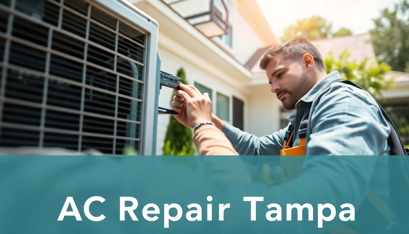 HVAC technician performing AC Repair Tampa, showcasing expertise in home maintenance.