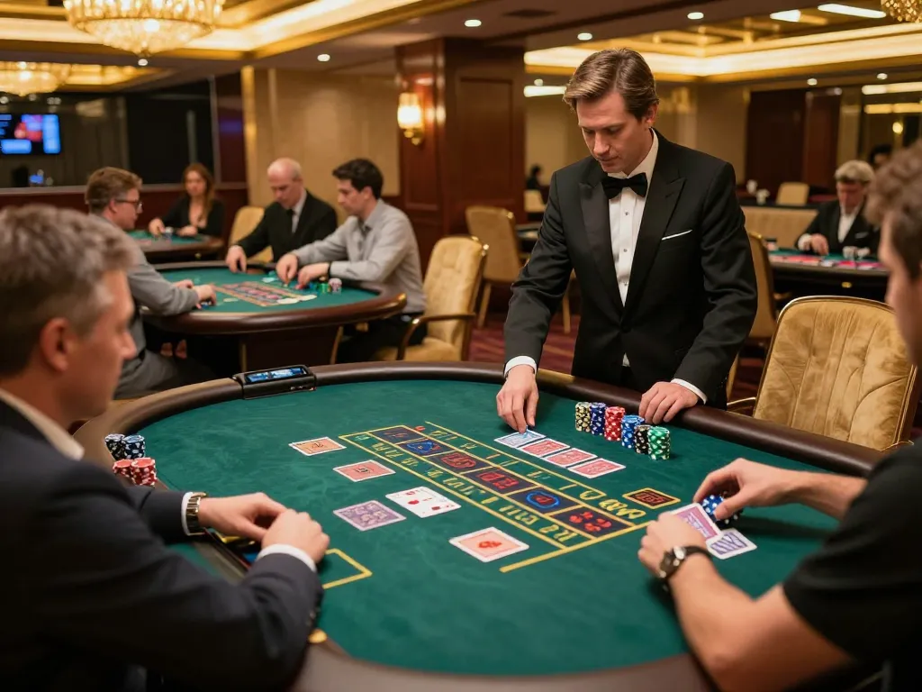 Engaged players enjoying a live dealer game at GG88, showcasing the excitement of casino gaming.