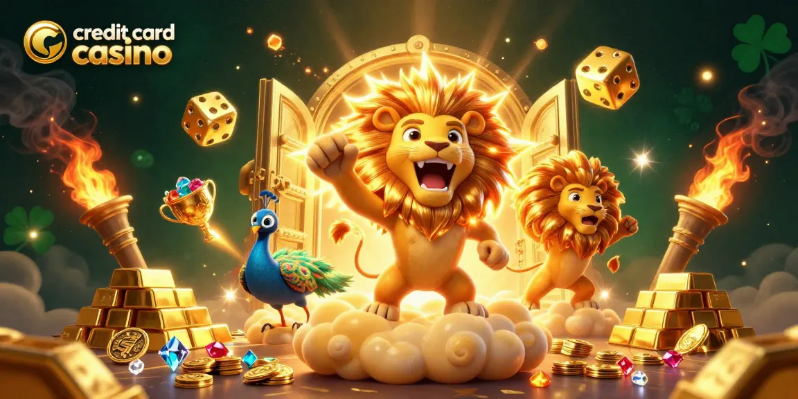 Engage in exciting gameplay at credit card casinos featuring vibrant characters and dynamic game elements.