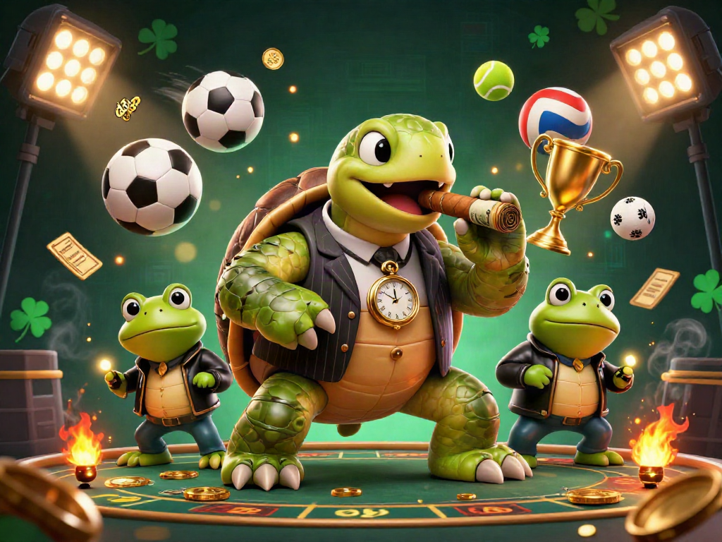 Experience the thrill of winning with da88 at a vibrant digital casino, showcasing dynamic sports elements.