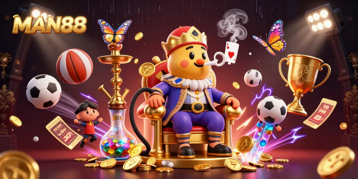 Experience thrilling gaming excitement with MAN88's unique casino world and vibrant characters.