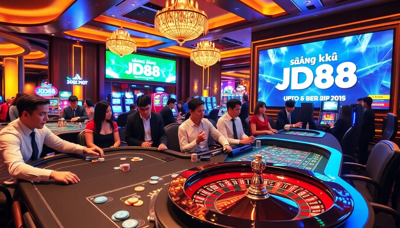 Hòa mình vào niềm phấn khích tại JD88 khi người chơi đăng ký và tham gia các trò casino đầy kịch tính.