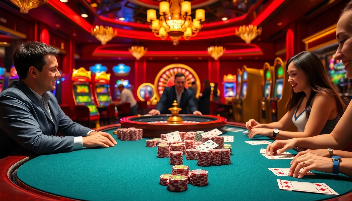 Gambling excitement at a luxurious poker table showcasing 888new com gaming experience.