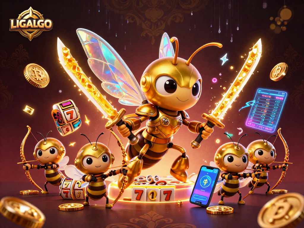 LIGALGO slots showcase immersive gameplay elements with a dynamic fantasy theme and cryptocurrency vibes.