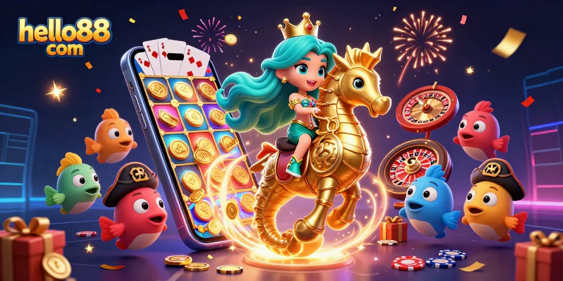 Engage with exciting gaming adventures at hello88 com featuring vibrant slot reels and festive coins!