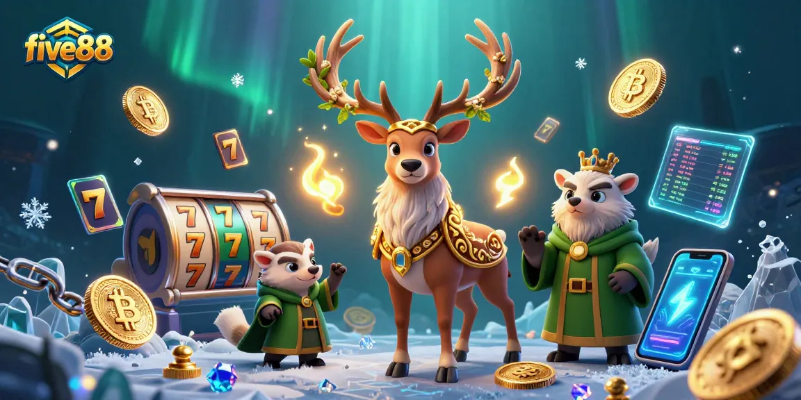 Experience five88's vibrant gaming scene featuring Celtic characters and lively slot elements.