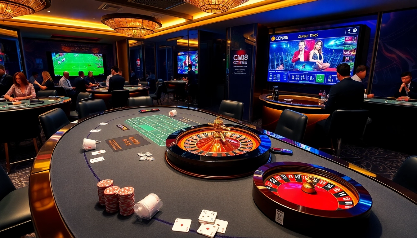 Betting excitement at https://cm88bet.us/the-thao-cm88/ with a modern sports betting table.