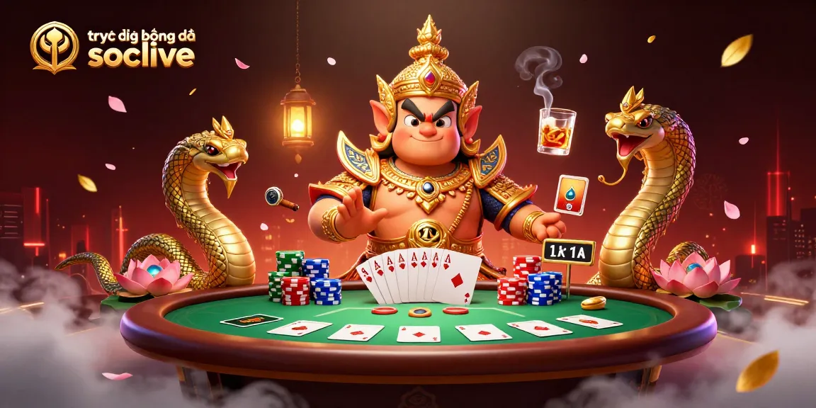 Experience trực tiếp bóng đá socolive with vibrant 3D casino-themed illustration showcasing excitement and dynamic elements.