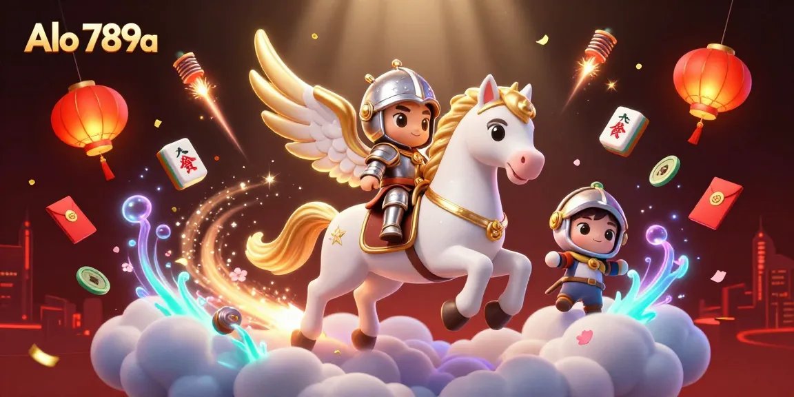 Alo 789a features exciting gameplay with an armored knight on a celestial horse amidst thrilling casino elements.