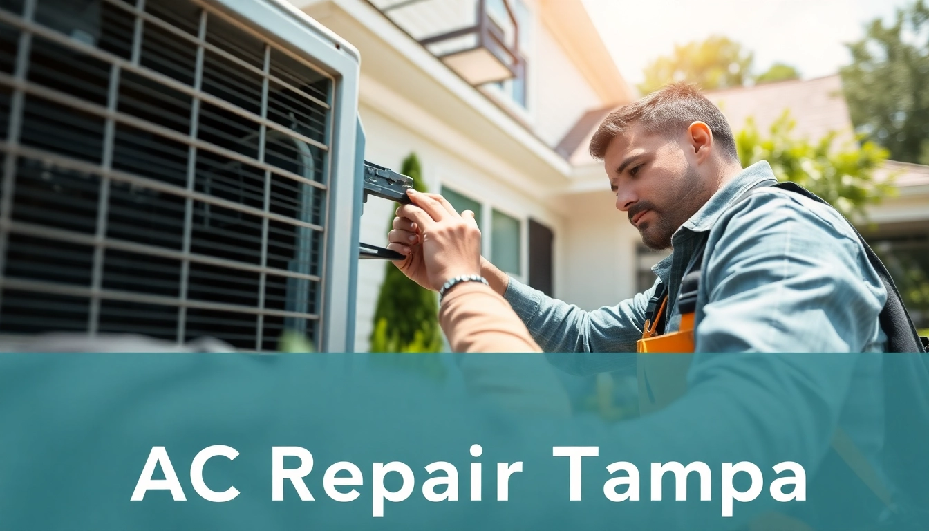 HVAC technician performing AC Repair Tampa, showcasing expertise in home maintenance.