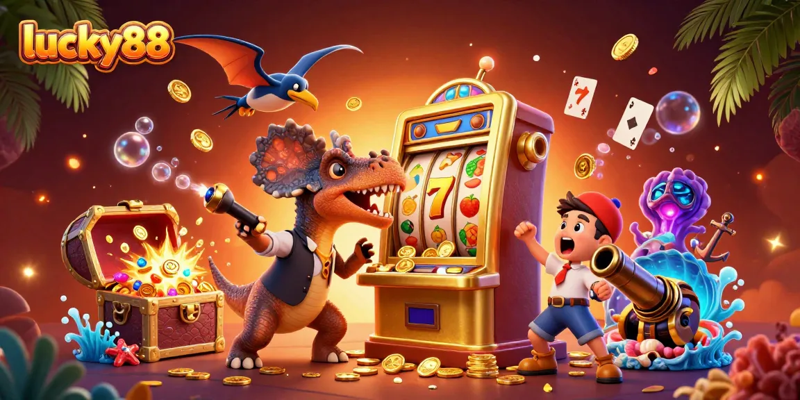 Experience thrilling moments at lucky88 with animated characters, jackpot wins, and vibrant casino action.