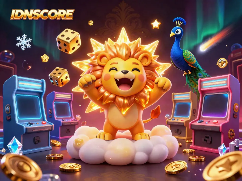 Enjoy exciting casino adventures with IDNSCORE's vibrant digital gaming universe featuring dynamic characters and colorful elements.