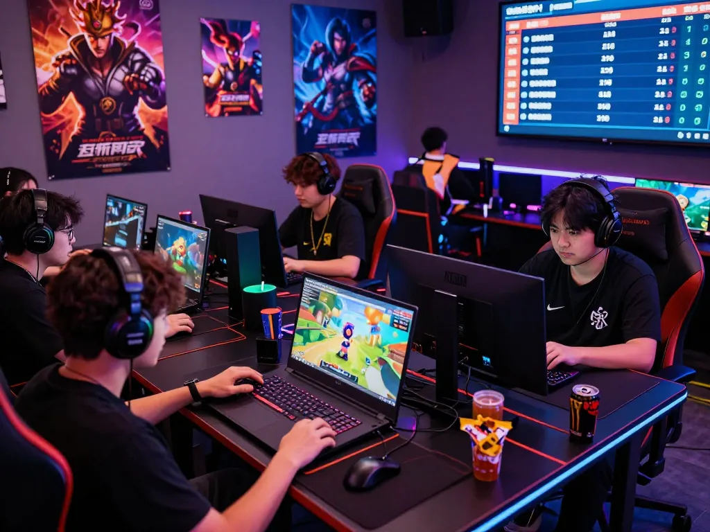 Engaged players enjoying a vibrant game hubet88 gaming experience, showcasing immersive online gaming elements.