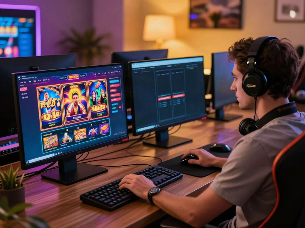 Engaging online gaming experience at https://five88bet.org/ with vibrant graphics and immersive setup.