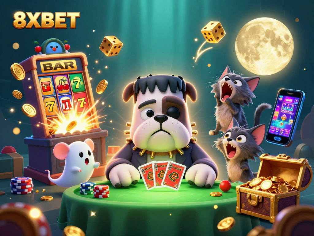 Engage with thrilling games at 8XBET, featuring dynamic characters and casino excitement.