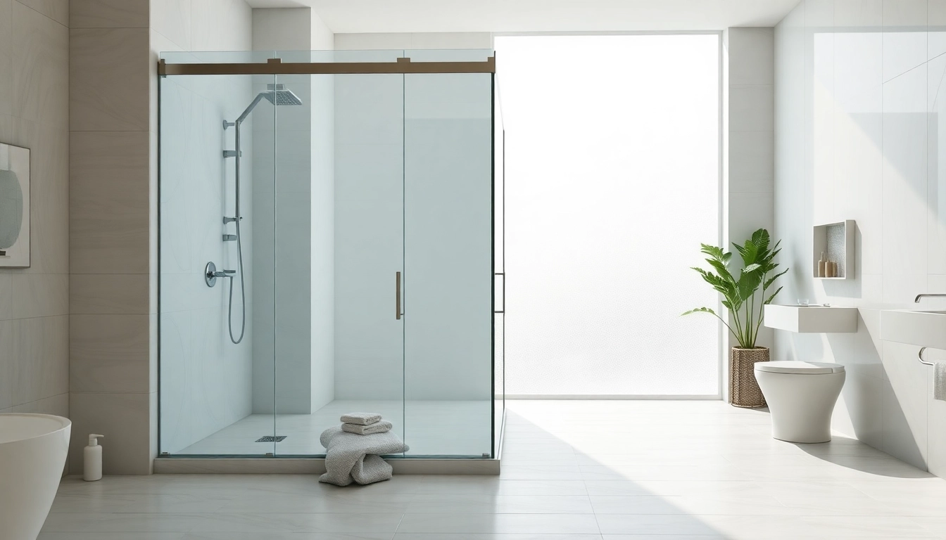 Discover elegant showers in a luxurious bathroom with sleek design and soothing ambiance.
