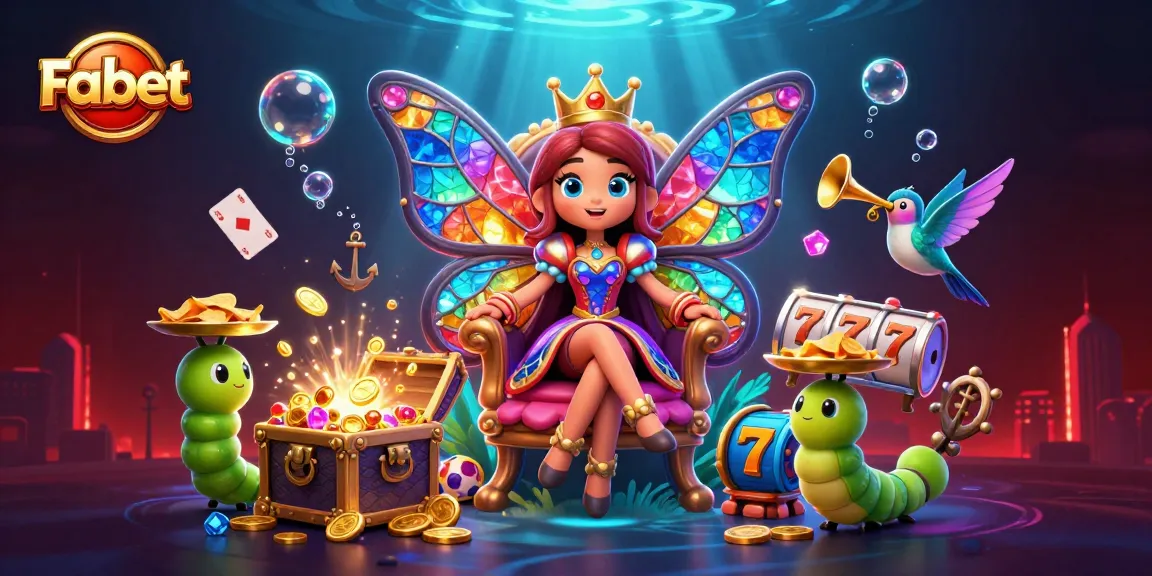Experience Fabet's thrilling world of slots with vibrant characters and dynamic casino elements.