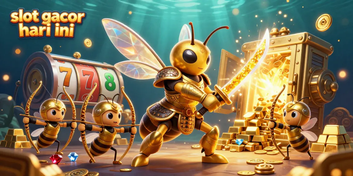 Experience the thrill of slot gacor hari ini with vibrant characters and dynamic casino elements.