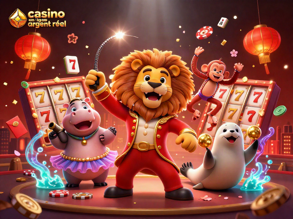 Vivez l'expérience d'un casino en ligne argent réel avec des personnages théâtraux et des éléments de jeu captivants.
