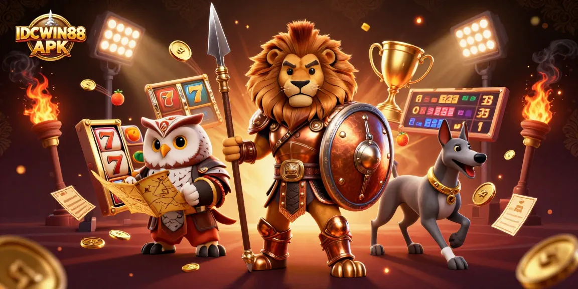 Engage with IDCWIN88 APK's thrilling slots and jackpots in a dynamic gaming scene.