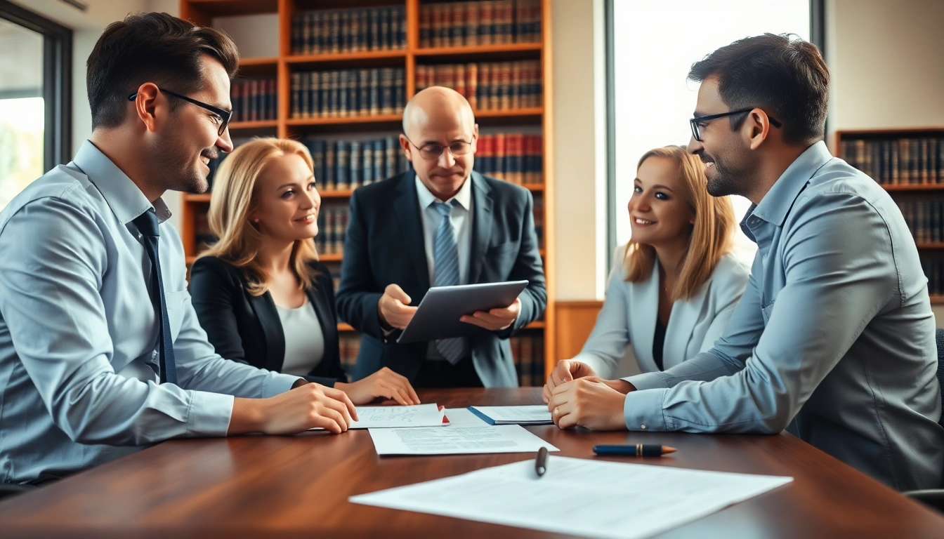 Engaging discussion on Estate Planning in a professional office setting with clients.