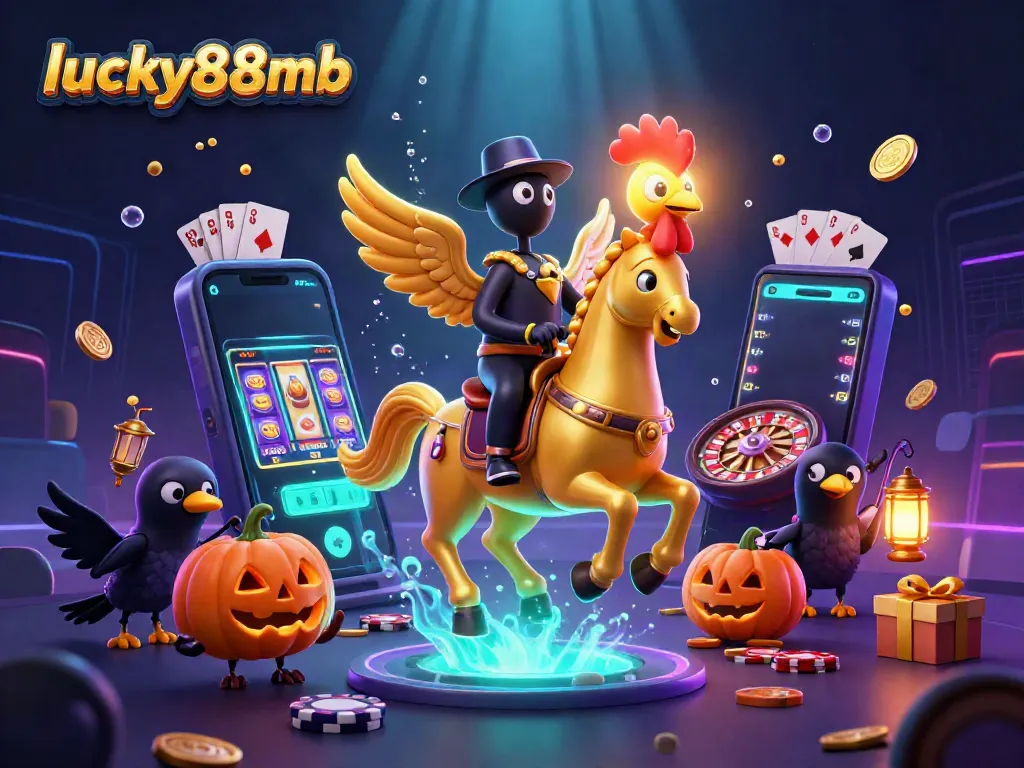 Experience thrilling games at lucky88mb with a vibrant casino scene, showcasing excitement and rewards.