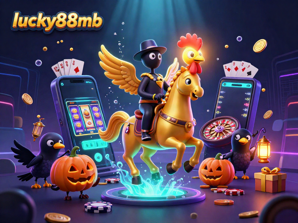 Experience thrilling games at lucky88mb with a vibrant casino scene, showcasing excitement and rewards.