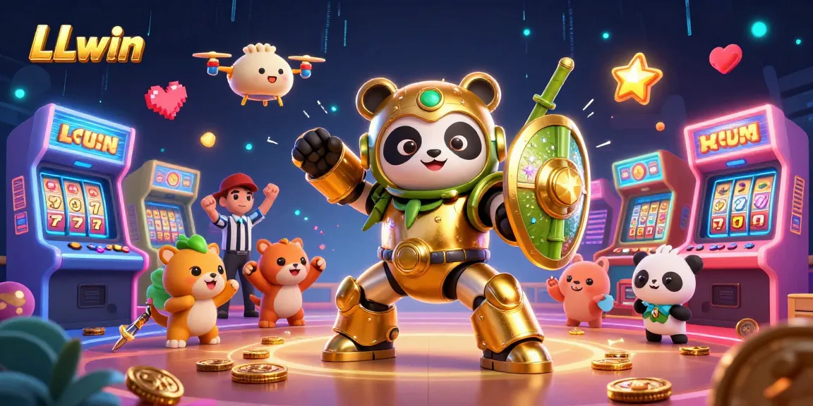 Experience thrilling gameplay at LLwin's vibrant casino arena with colorful game visuals and interactive features.