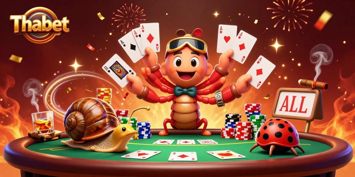 Experience thrilling gameplay at Thabet with a vibrant casino scene featuring exciting moments and rich details.
