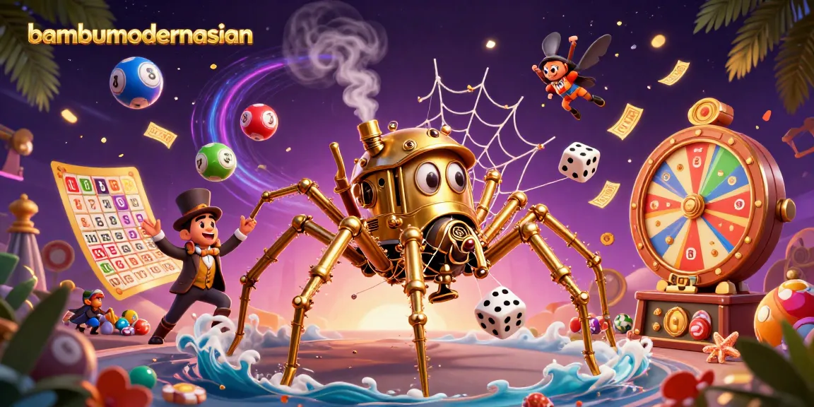 Bambumodernasian immerses players in a dynamic 3D casino world with vibrant games and characters.