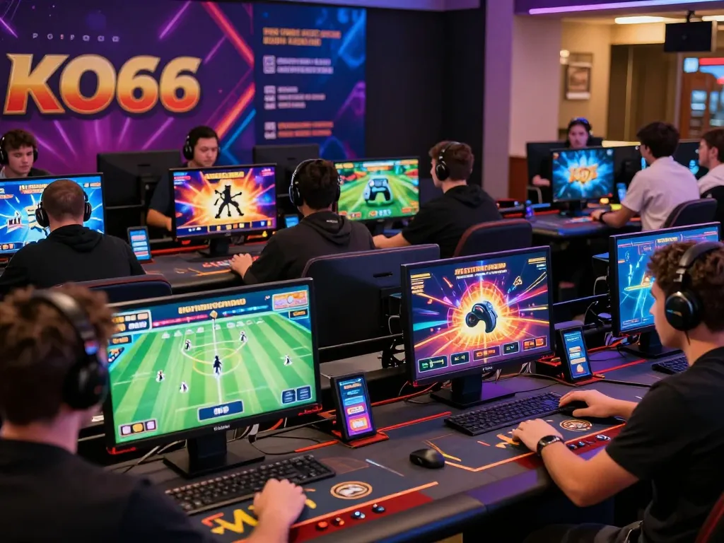 Players enjoying a variety of KO66 online games in an engaging and vibrant environment.