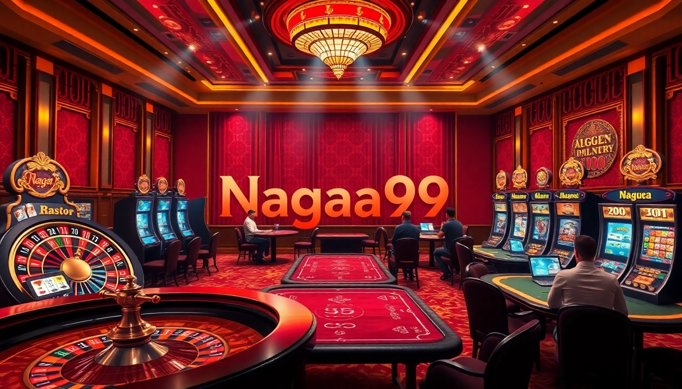 Naga99 players celebrating their jackpot wins at luxurious online casino tables.
