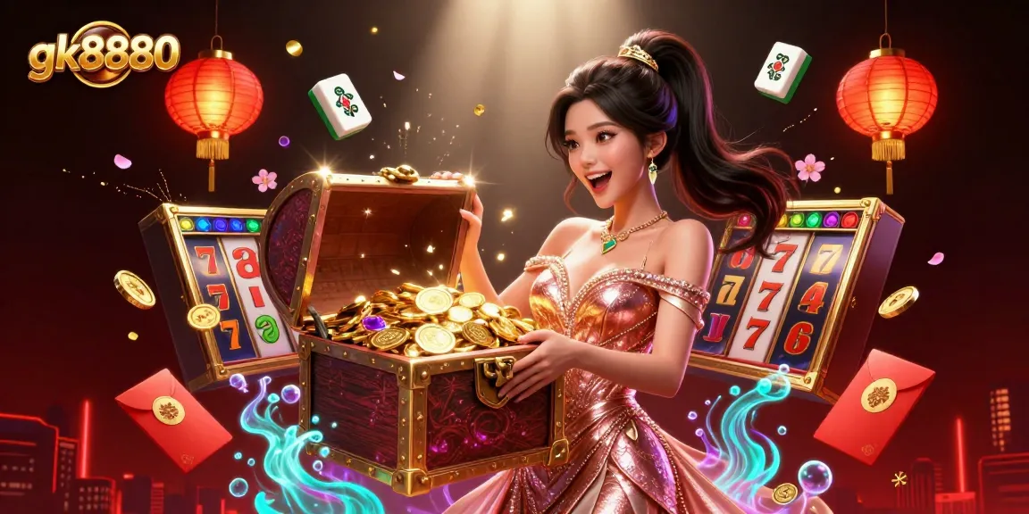 Experience thrilling jackpots at gk8880 with vibrant casino elements and immersive design.