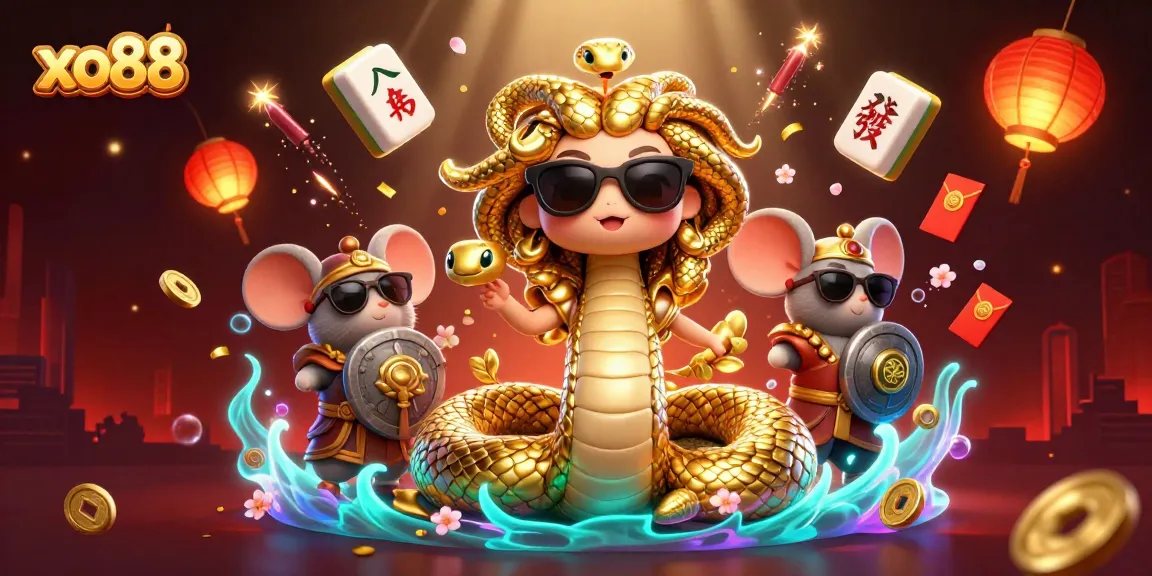 Experience the excitement of xo88 with vibrant casino characters and festive gambling elements.
