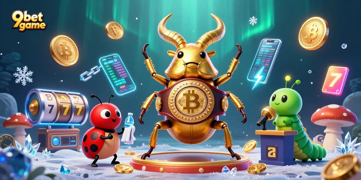 Play exciting 9bet game with a dynamic scene featuring unique characters and casino elements.