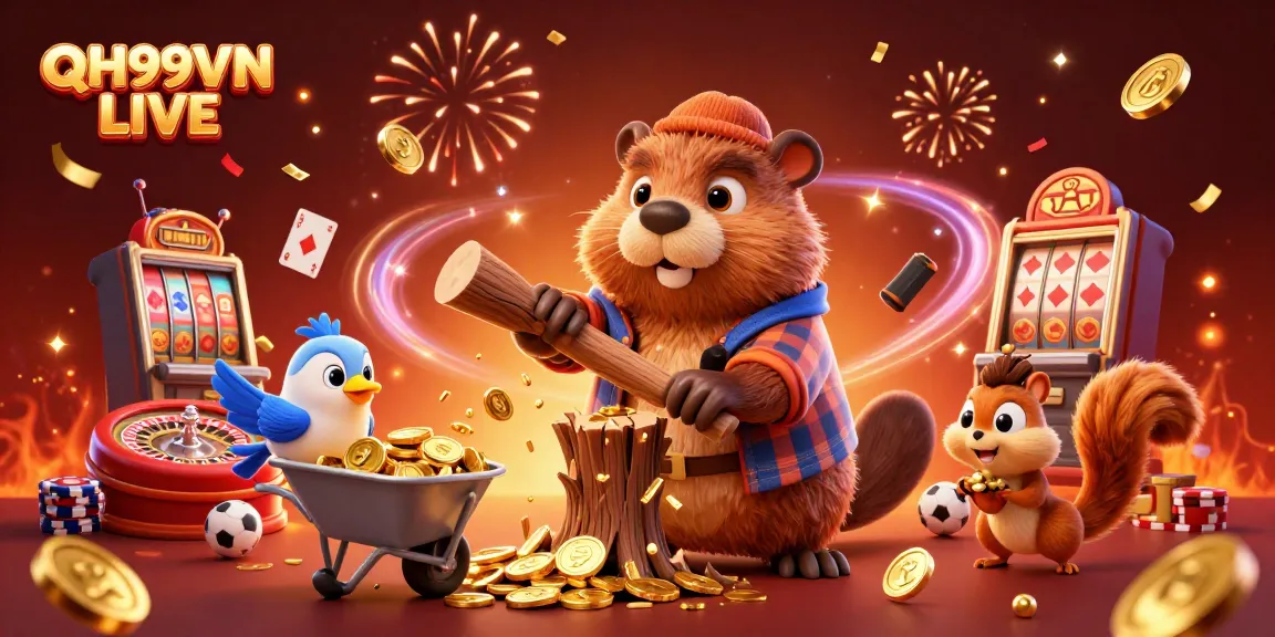 Experience thrilling gameplay at QH99VN LIVE with dynamic casino elements and vibrant characters.