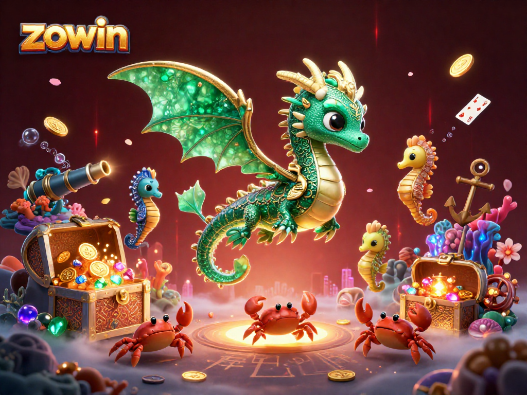 Zowin invites players to enjoy a vibrant underwater casino adventure with immersive 3D elements and rich visual detail.