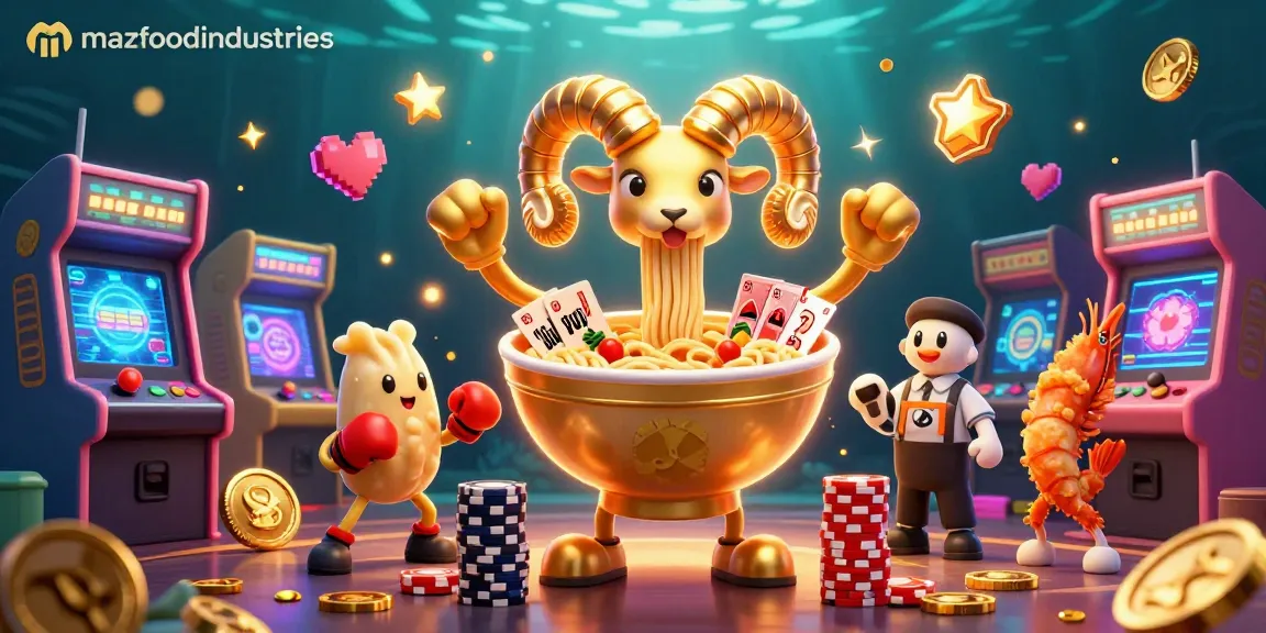 Engage with the vibrant mafoodindustries gaming scene featuring fun characters and dynamic casino elements.