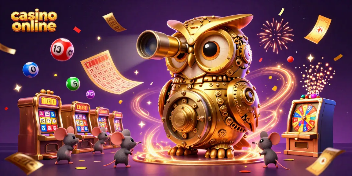 Juega en los mejores casinos online con un búho dorado y diversión ilimitada.