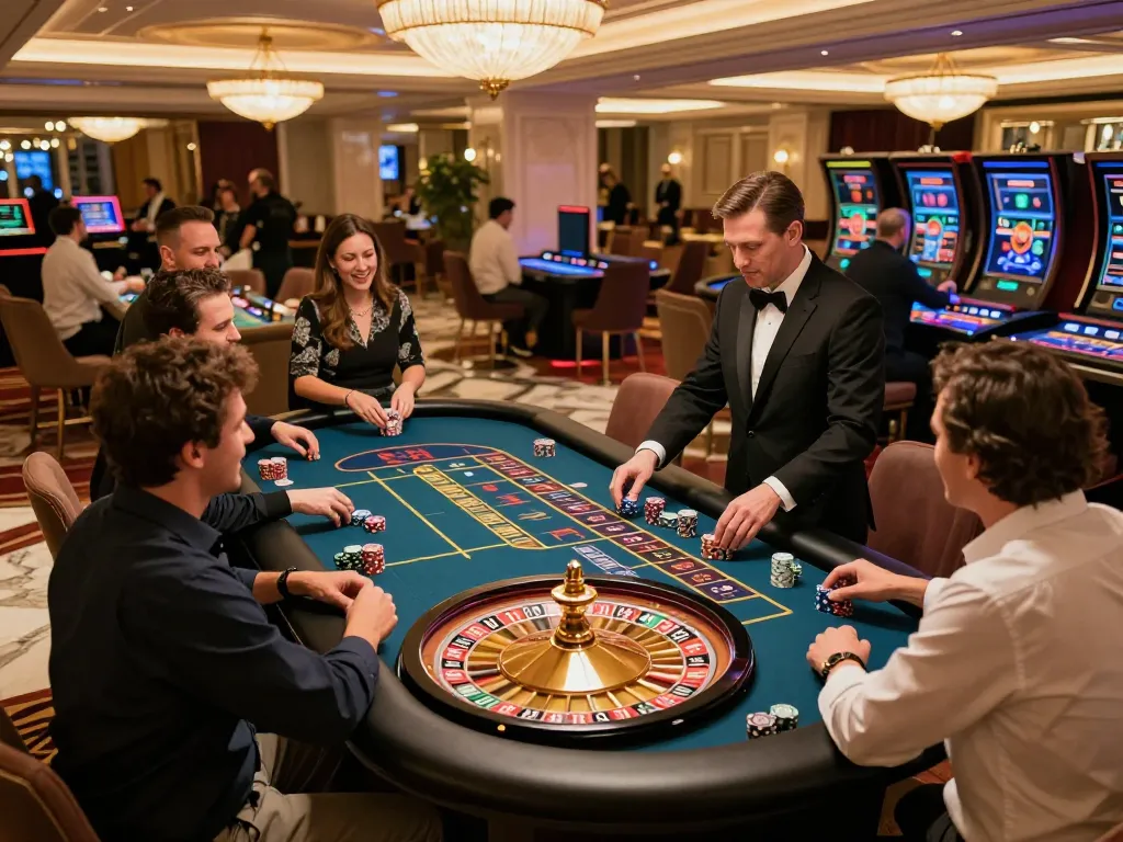 Players engaging in an exciting roulette game at 88aa casino, showcasing vibrant atmosphere and strategic bets.