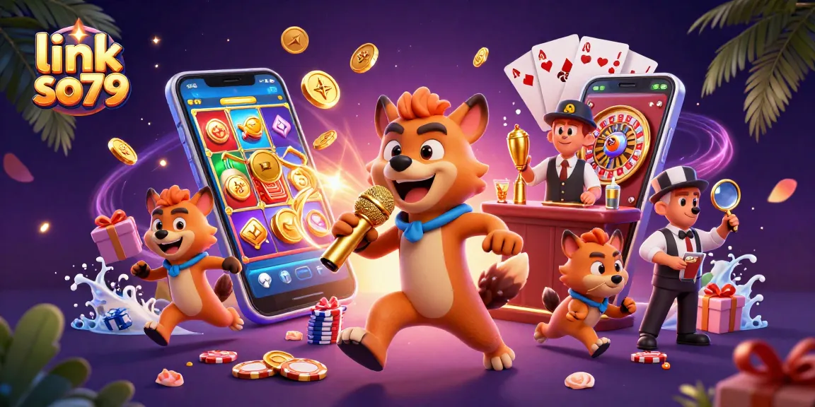 Entertain with link so79's vibrant casino scene featuring hyenas in a comedic setup.