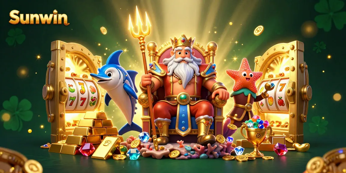 Spin the reels with Sunwin as Neptune reigns over a treasure-filled casino world.