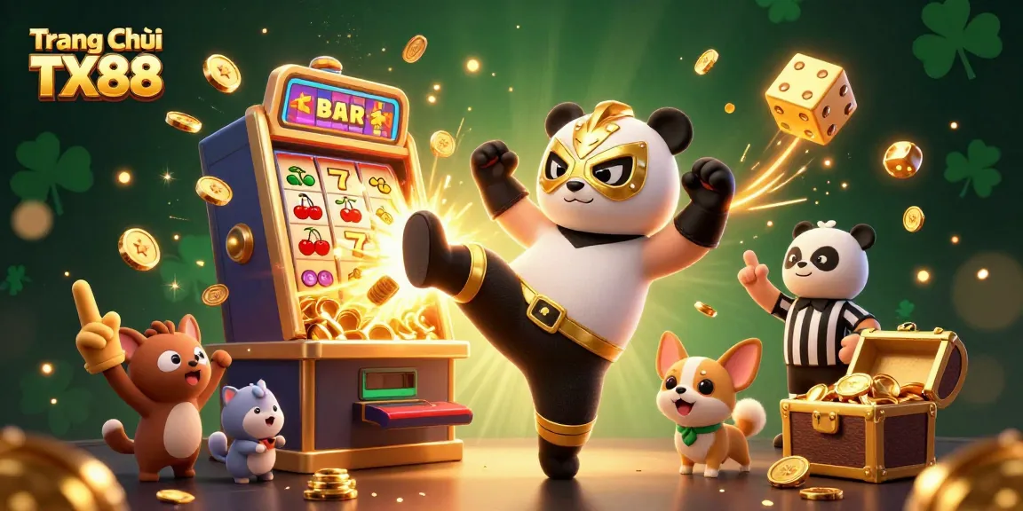 Experience the excitement of Trang Chủ TX88 with dynamic 3D characters, jackpots, and casino vibes!