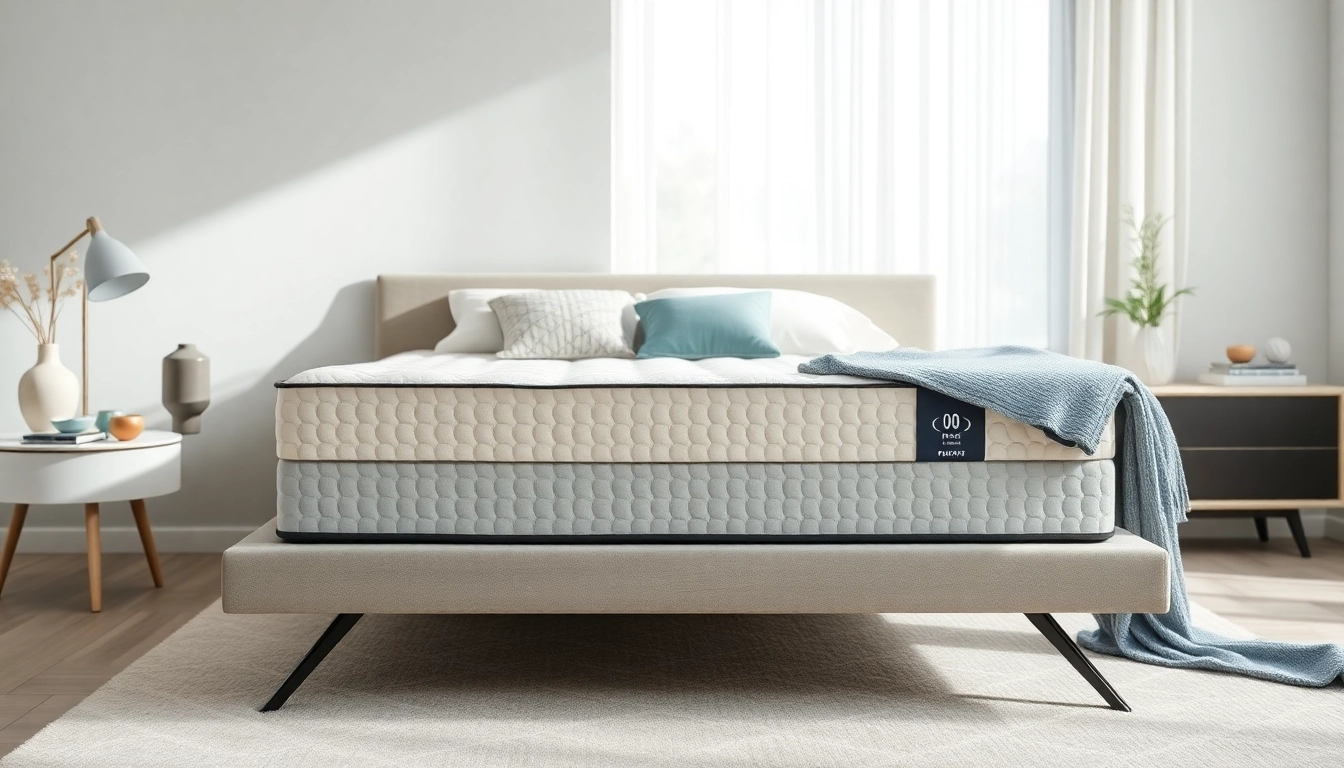 Cozy full size mattress in a stylish bedroom with serene colors and decor.