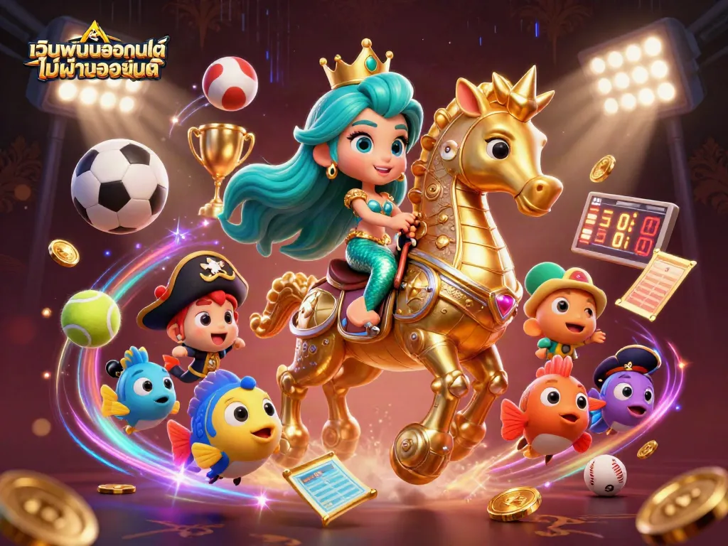 เล่นพนันออนไลน์ ไม่ผ่านเอเย่นต์ ในบรรยากาศใต้ทะเลที่เต็มไปด้วยสีสันและโบนัส