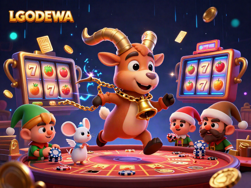 Experience thrilling action at LGODEWA casino with a Krampus goat managing chaotic gameplay!