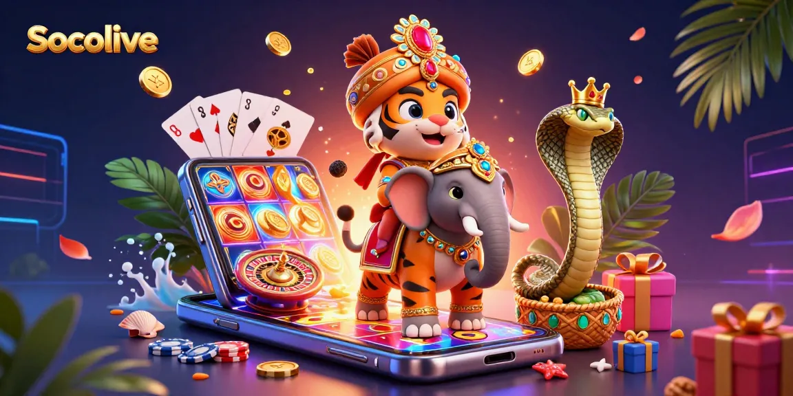 Socolive offers an exciting live casino experience featuring vibrant characters and dynamic gambling elements.