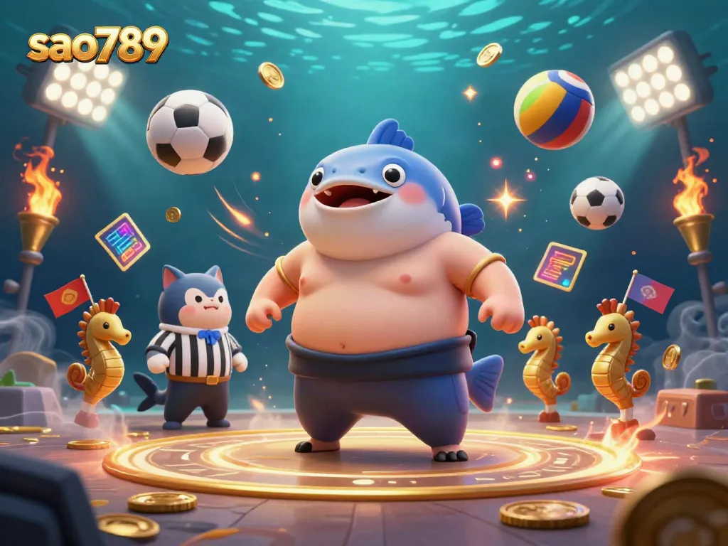 Engage with thrilling gameplay at sao789, showcasing vibrant underwater casino sports action.