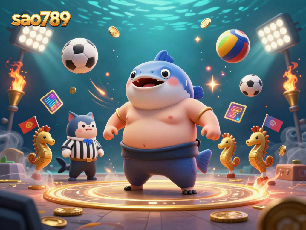 Engage with thrilling gameplay at sao789, showcasing vibrant underwater casino sports action.